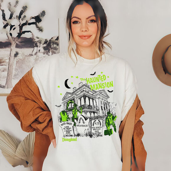 Memoriesrus E Other - Disney Haunted Mansion Halloween Theme Park Graphic Unisex T-Shirt